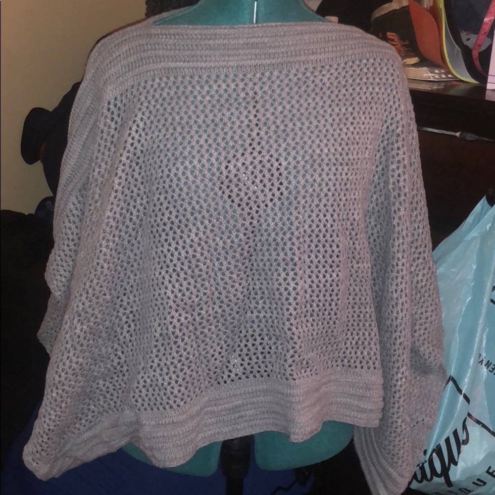 Sweater style poncho